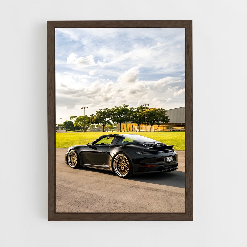 Poster superbe targa – affiche Porsche (vue 5)